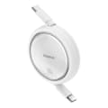 Miniatyrbillede 2 af 6: Kabel tilbagetrækkeligt optrækkeligt kabel USB-C 100W Free2Draw Mini 1m hvid