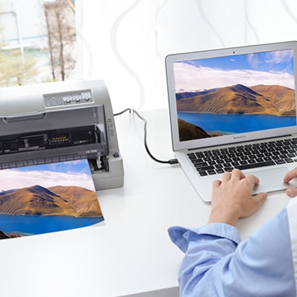 Kaapeli tulostimelle, skannerille, USB-B - USB-A 2.0, 15 m, musta