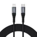 Miniatyrbillede 1 af 6: Kabel til iPhone USB-C - Lightning 480Mb/s 3A 1,2m - sort