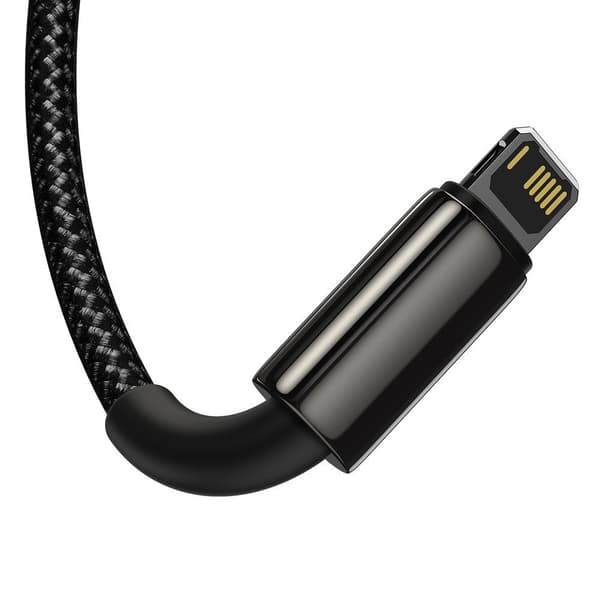 3i1 USB kabel USB-C Iphone Lightning microUSB 3,5 A 1,5 m sort