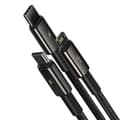 Miniatyrbillede 2 af 6: 3i1 USB kabel USB-C Iphone Lightning microUSB 3,5 A 1,5 m sort