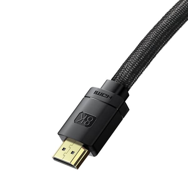 HDMI 2.1 8K 60 Hz eARC QMS Dynamic HDR VRR ALLM kabel 3m sort