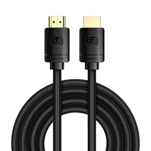 HDMI 2.1 8K 60 Hz eARC QMS Dynamic HDR VRR ALLM kabel 3m sort