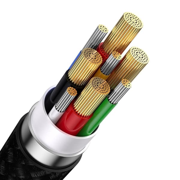 Kaapeli 4in1 USB+USB-C USB-C / iPhone Lightning / micro USB 1.2m - musta