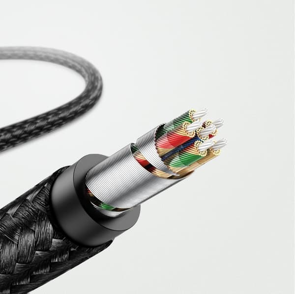 AUX lydkabel til iPhone MFI Lightning - 3,5 mm mini jack 1 m, grå