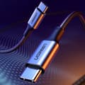Miniatyrbillede 2 af 6: USB-C Strømforsyningskabel 100W Quick Charge FCP 5A 3m grå