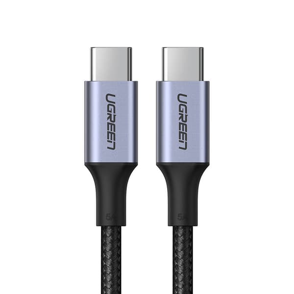 USB-C Strømforsyningskabel 100W Quick Charge FCP 5A 3m grå