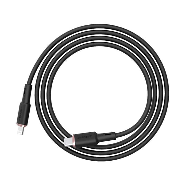 Kabel til iPhone MFI USB-C - Lightning 30W 3A 1,2m sort