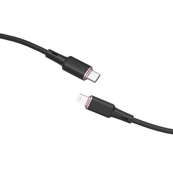 Kabel til iPhone MFI USB-C - Lightning 30W 3A 1,2m sort