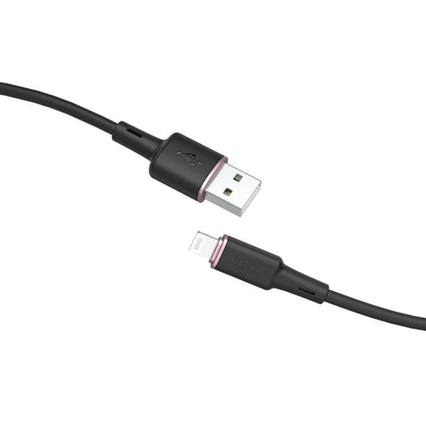 Kaapeli iPhone MFI USB:lle - Lightning 2.4A 1.2m musta