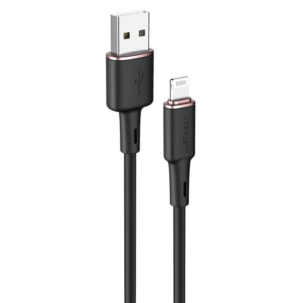 Kaapeli iPhone MFI USB:lle - Lightning 2.4A 1.2m musta