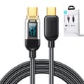 Miniatyrbillede 4 af 6: USB-C kabel til hurtig opladning og dataoverførsel 100W 1,2 m sort