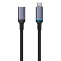 Miniatyrbild 2 av 6: USB-C 10Gbps kabelförlängningskabel 0,5m svart