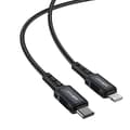 Miniatyrbillede 3 af 6: MFI kabel til iPhone USB-C - Lightning 30W 3A 1,8m sort