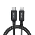 Miniatyrbillede 1 af 6: MFI kabel til iPhone USB-C - Lightning 30W 3A 1,8m sort