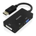 Miniatyrbillede 1 af 4: DisplayPort til VGA/HDMI/DVI-D-adapter Aisens A125-0861 Sort