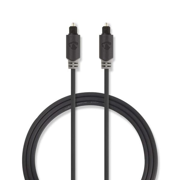 Nedis digital ljudkabel (optisk) TOSLINK (M) för TOSLINK (M) 1 m antracit rund