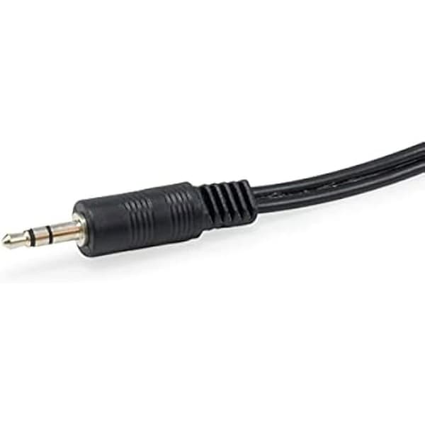 Stereoljudkabel 2 x RCA 3,5 mm/3,5 mm hane till 2 RCA hona Svart 250 m - UTRUSTNING