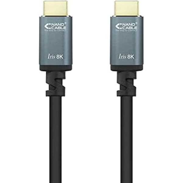 NANOCABLE 10.15.8005 - HDMI V2.1 IRIS 8K-kabel, typ A/hane - typ A/hane, svart, 5 m