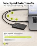 Miniatyrbild 4 av 10: USB-C™-kabel, USB 3.2, 60 W, 5 Gbit/s, Power Delivery, 2 m