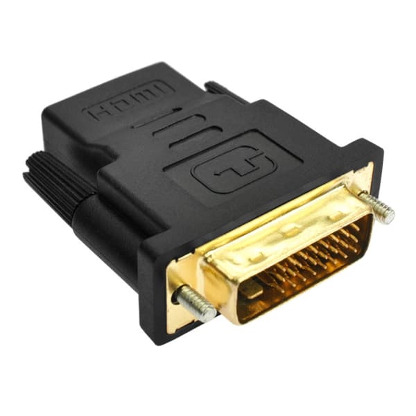 HDMI-adapter DVI-D hane till HDMI hona för digital anslutning