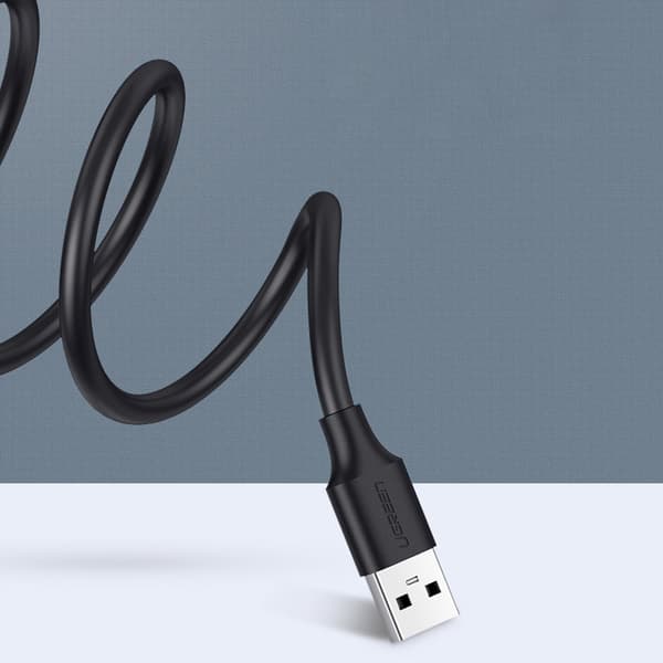 Förlängningskabeladapter för USB 2.0-kabel, 5 m, svart
