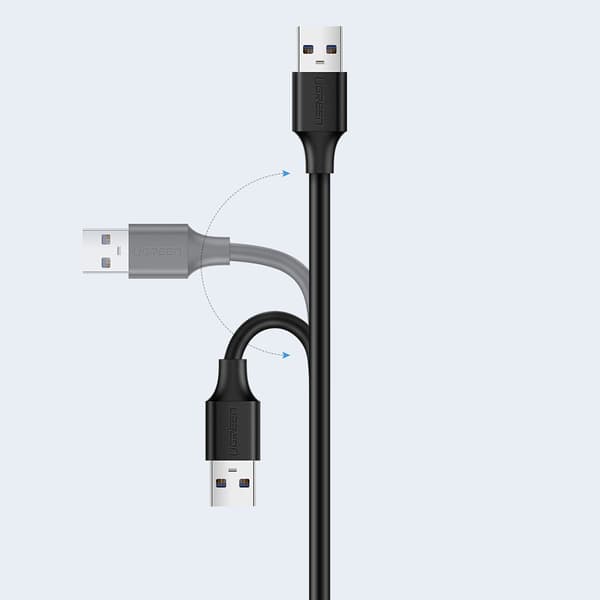 Förlängningskabeladapter för USB 2.0-kabel, 5 m, svart
