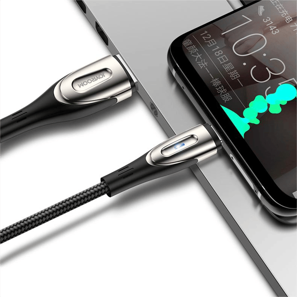 iPhone USB-A - Blixtsnabb laddningskabel Sharp Series 1,2m svart