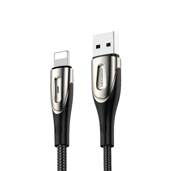 iPhone USB-A - Blixtsnabb laddningskabel Sharp Series 1,2m svart