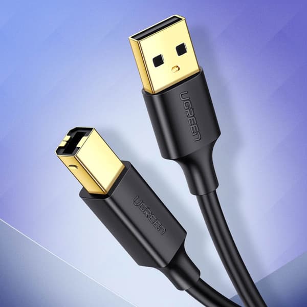 Lång kabel för skrivare USB-A - USB-B 480Mb/s 5m svart