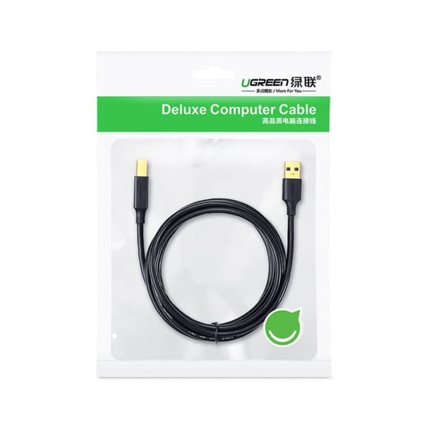 Lång kabel för skrivare USB-A - USB-B 480Mb/s 5m svart