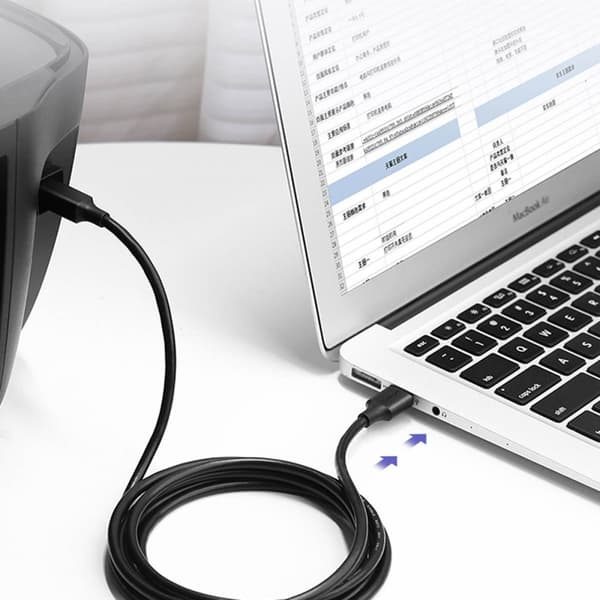 Lång kabel för skrivare USB-A - USB-B 480Mb/s 5m svart