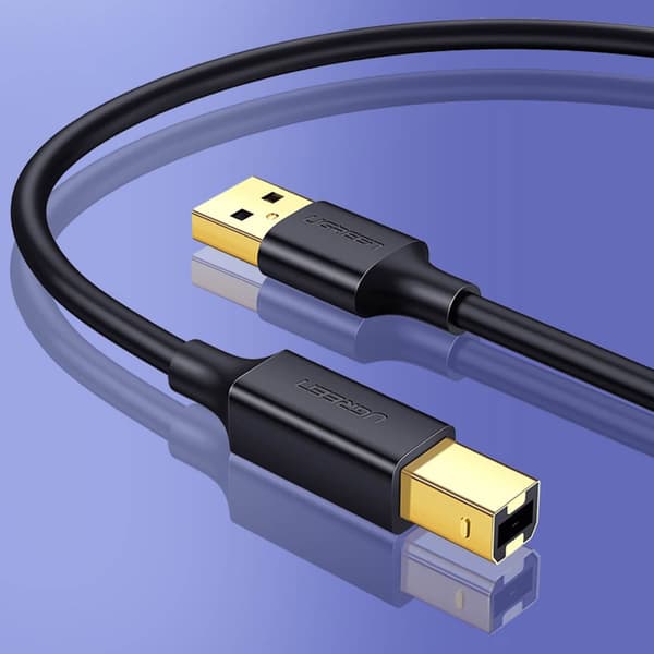 Lång kabel för skrivare USB-A - USB-B 480Mb/s 5m svart