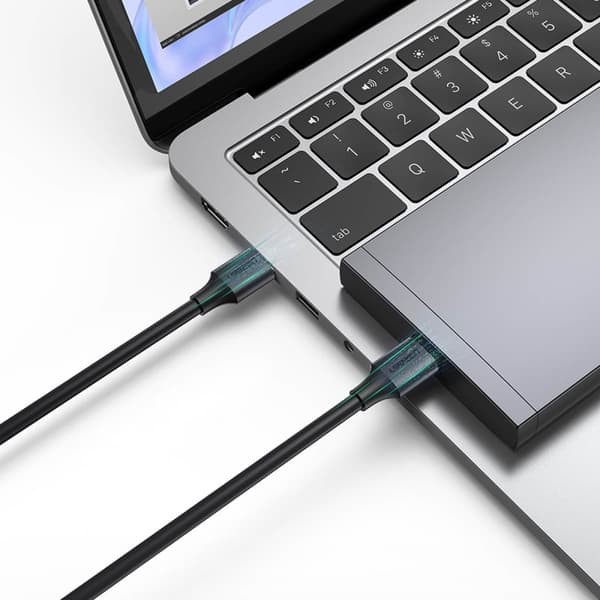 USB-A 3.0 5Gb/s kabel 0.5m svart