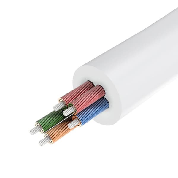 Splitter hovedtelefonkabel ministik 3,5 mm til 2x ministik 3,5 mm 20 cm hvid