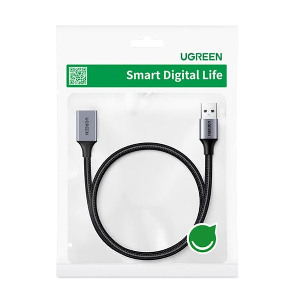 Holdbart USB 3.0 5Gb/s forlængerkabel, 2m, grå