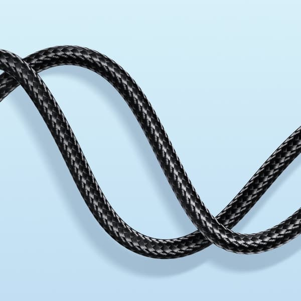 USB - USB-C kabel til hurtig opladning A10 Series 3A 1,2m sort