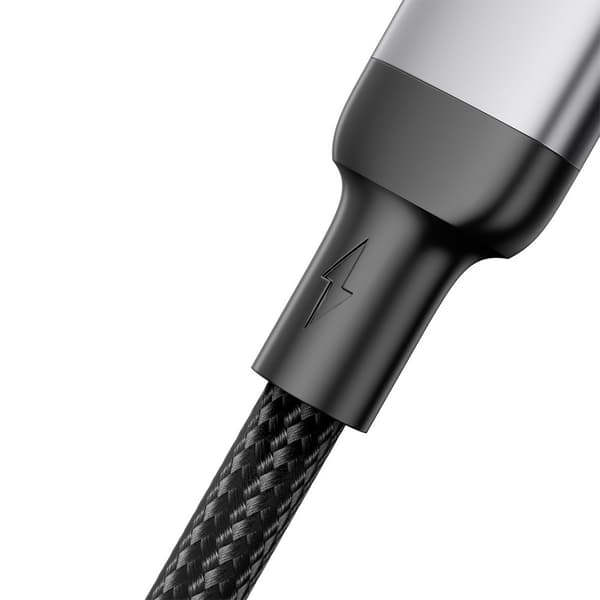 USB - USB-C kabel til hurtig opladning A10 Series 3A 1,2m sort