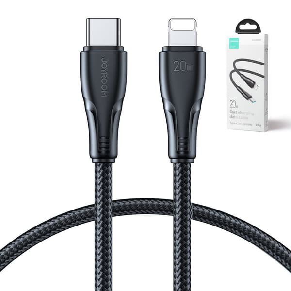 iPhone Surpass Series USB-C - Lightning kabel 20W 1,2m sort