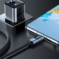 Pikkukuva 3 / 6: Kaapeli LED-näytöllä USB-C - USB-A 66W 1,2m musta