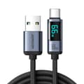 Pikkukuva 1 / 6: Kaapeli LED-näytöllä USB-C - USB-A 66W 1,2m musta