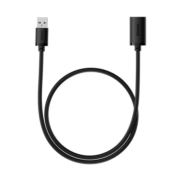 USB 2.0 kabel forlængerkabel 0,5m sort