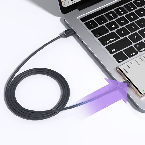 Kabel microUSB - USB 2.4A 480Mbps 2m svart