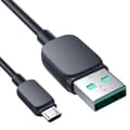 Miniatyrbild 2 av 6: Kabel microUSB - USB 2.4A 480Mbps 2m svart