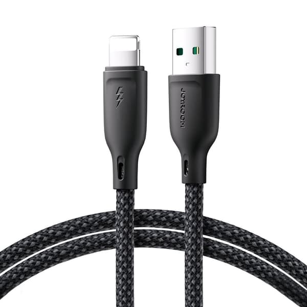 iPhone Multi-Color Series USB-A kaapeli - Lightning 3A 1m musta
