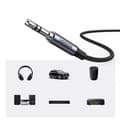 Pikkukuva 6 / 6: Stereoäänikaapeli AUX 3,5 mm minijakki - USB-C puhelimen tabletille 1m musta