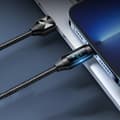 Miniatyrbild 6 av 6: USB-A - Lightning-kabel för iPhone med LED-display 2,4A, 2m, svart