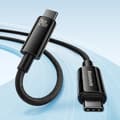 Miniatyrbillede 4 af 6: USB-C kabel 480Mb/s 240W Tungsten Guld 1m sort
