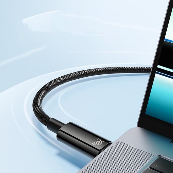 Tungsten Gold USB-C kabel 480Mb/s 240W 2m sort