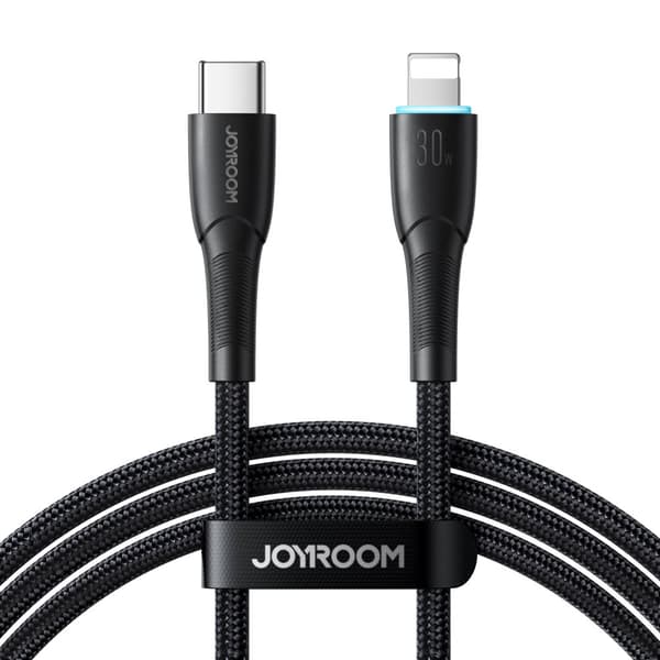 Kabel för iPhone Starry Series USB-C - Lightning 30W 1m svart
